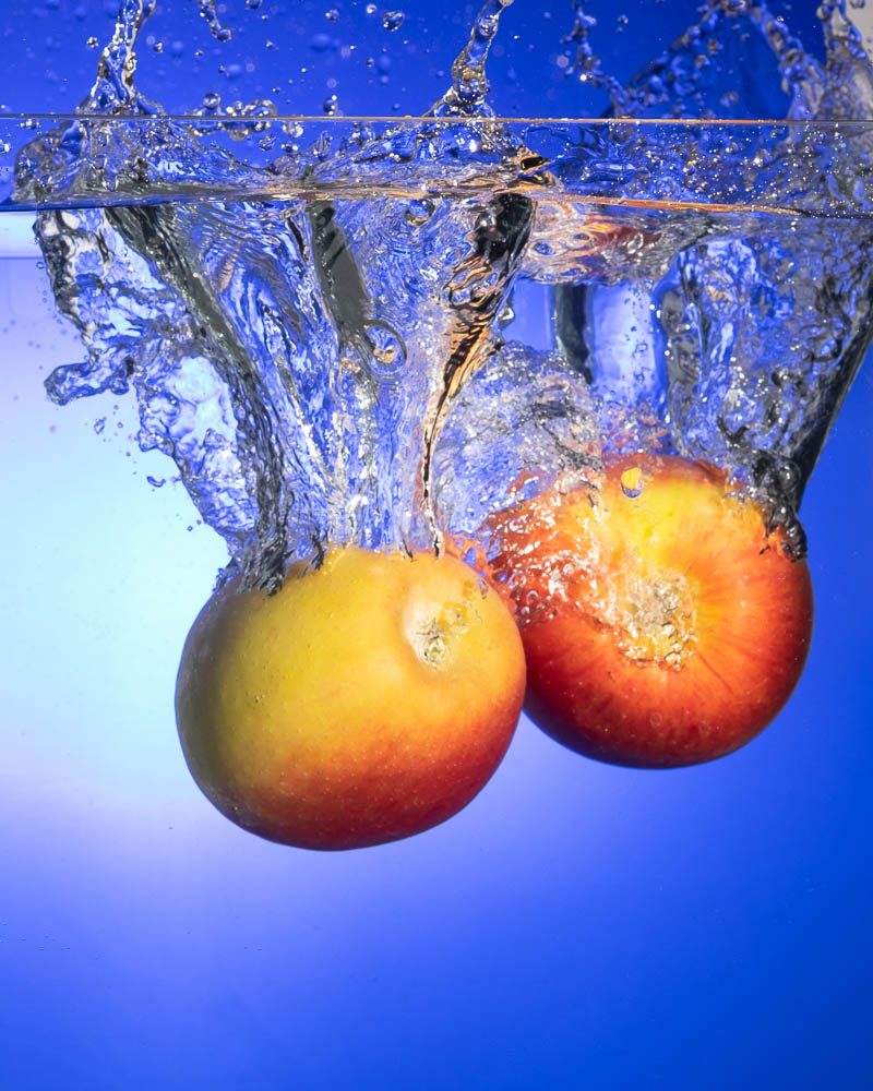Splash Photography Apples